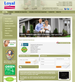 an early Loyal Pest website