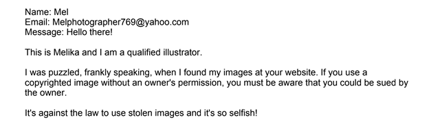 Scam Email Sample 1