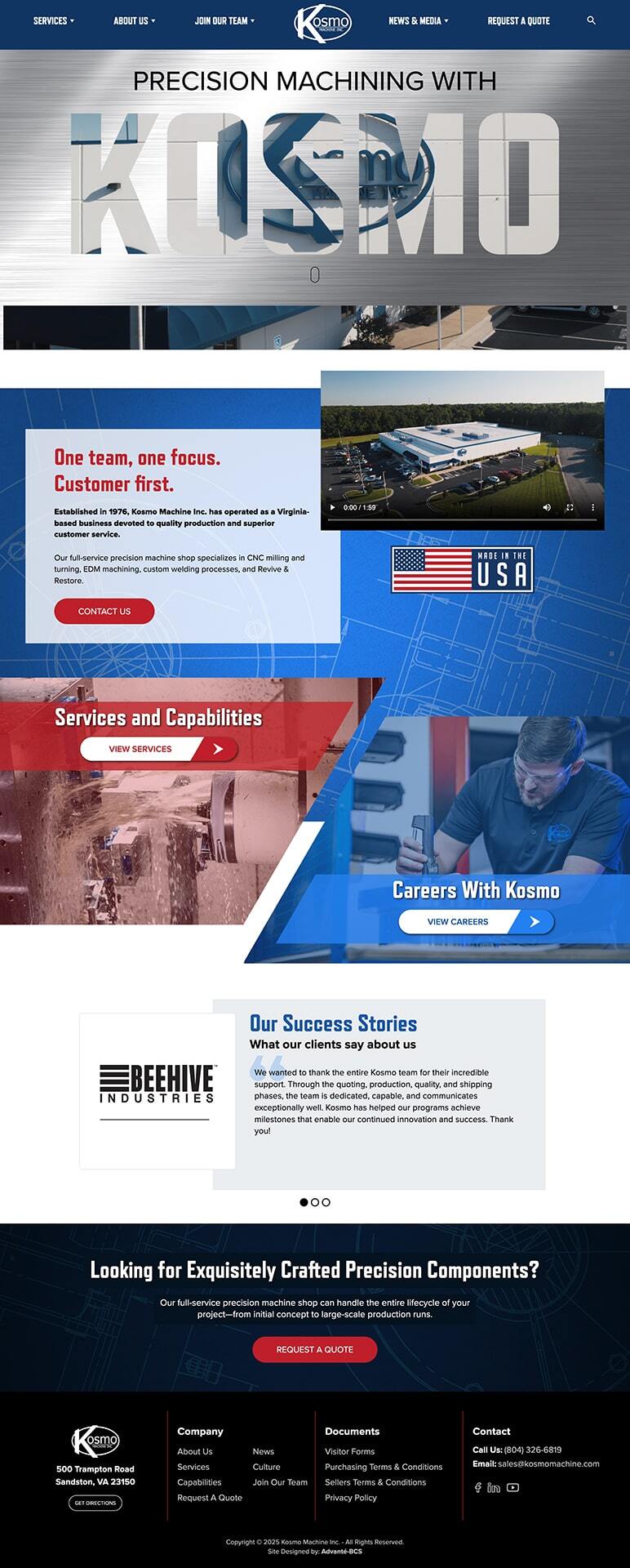 Kosmo Machine Website