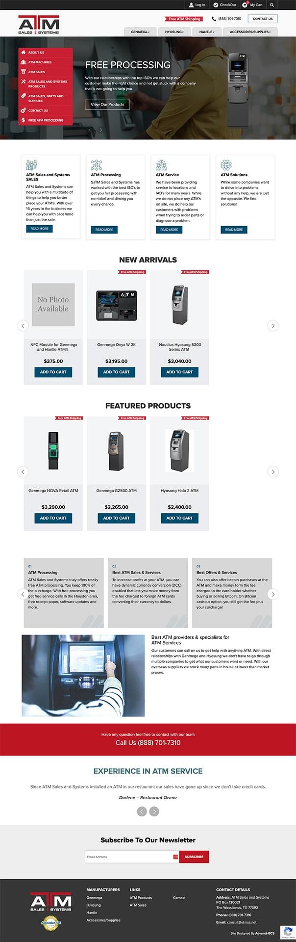 ATM Sales and Systems Website