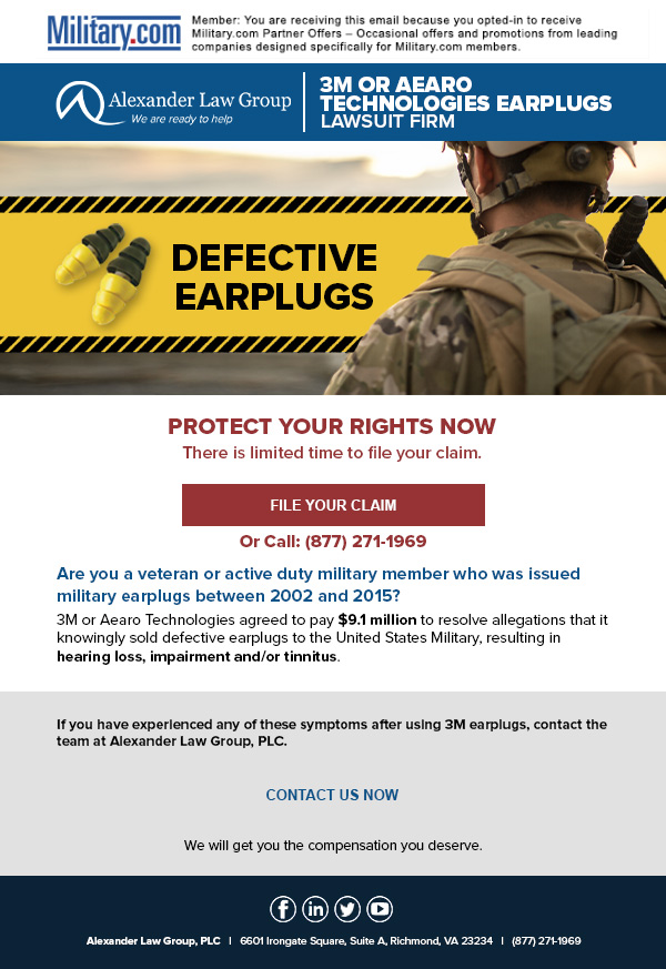 marketing email built for Alexander Law Group