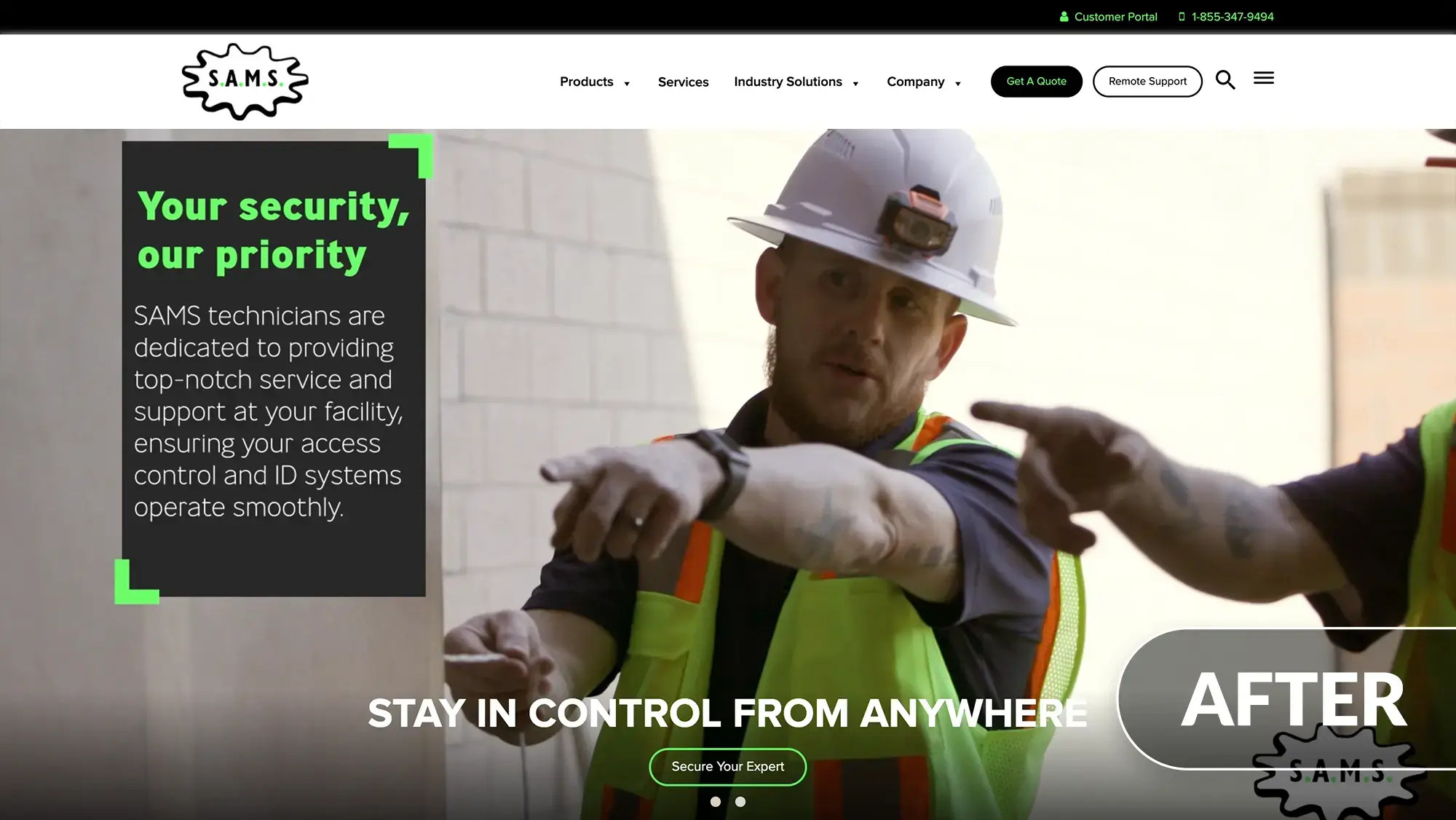 Smith’s Addressing Machine Services, Inc. website after redesign