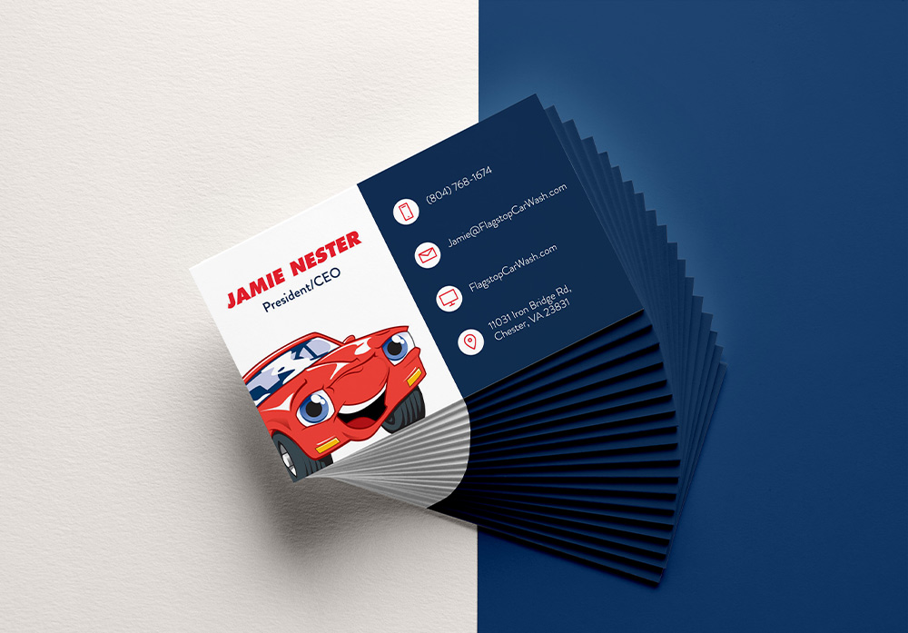 Flagstop Car Wash Business Card