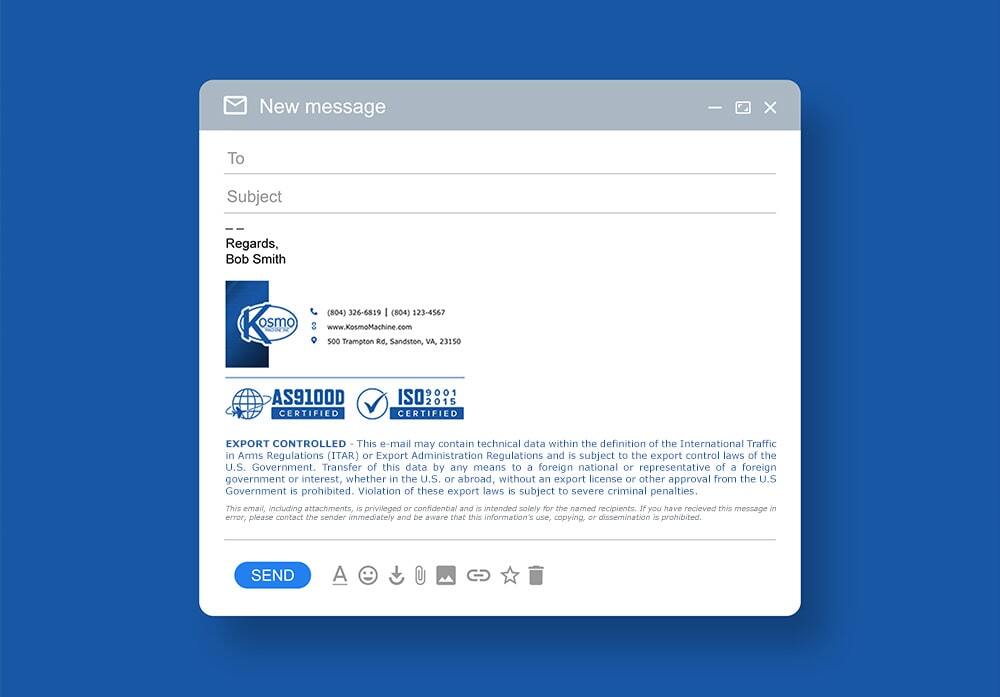 Kosmo Machine Email Signature