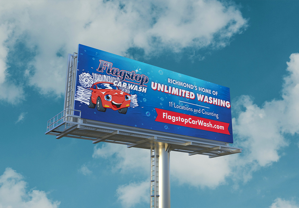 Flagstop Car Wash Billboard Sign
