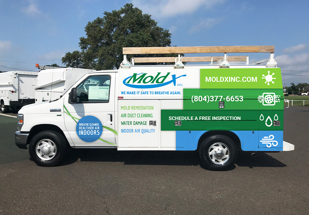 Mold X Vehicle Wrap Sign