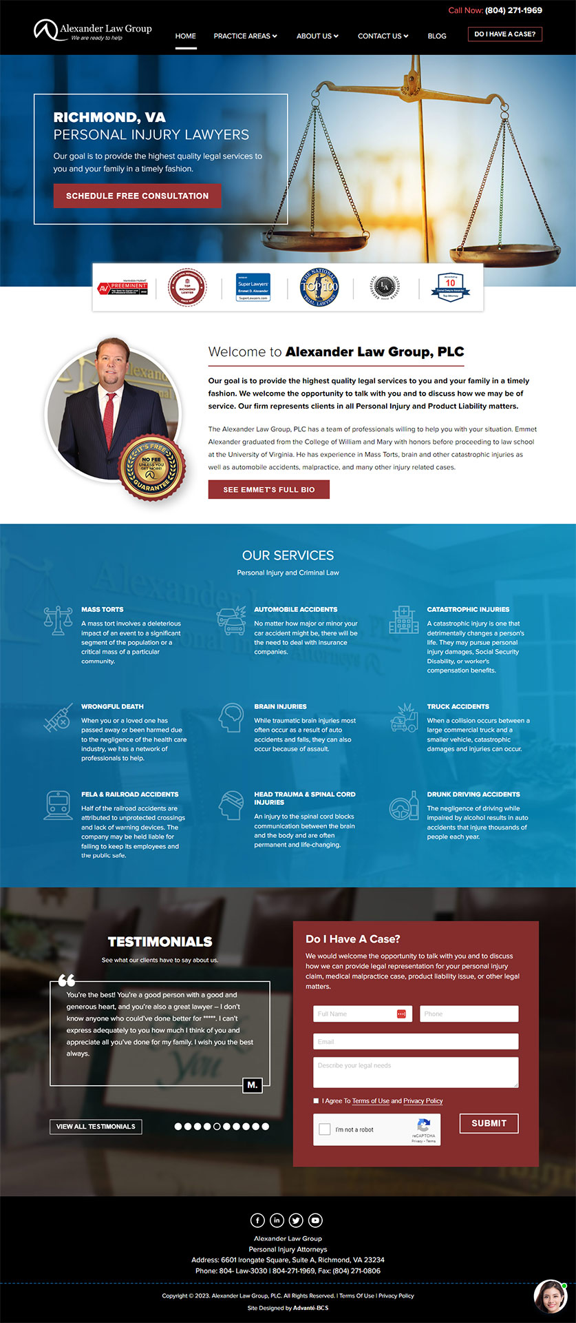 Alexander Law Group Website