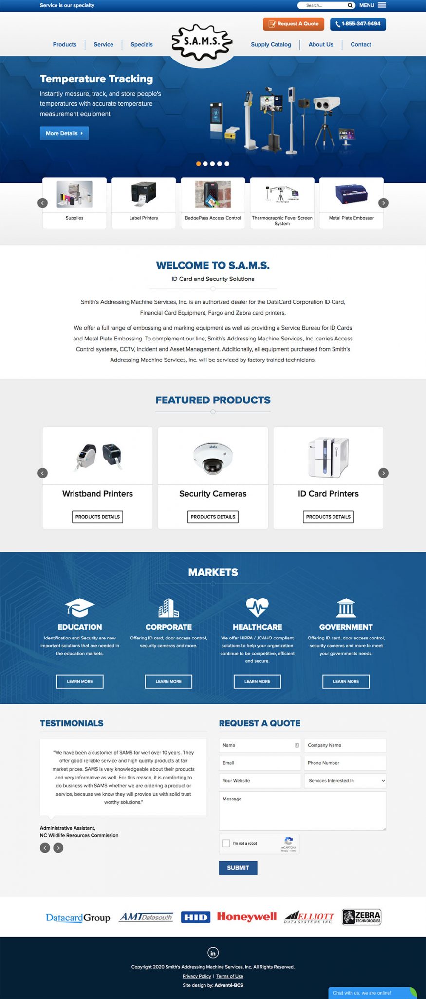 Smith's Addressing Machine Services Website