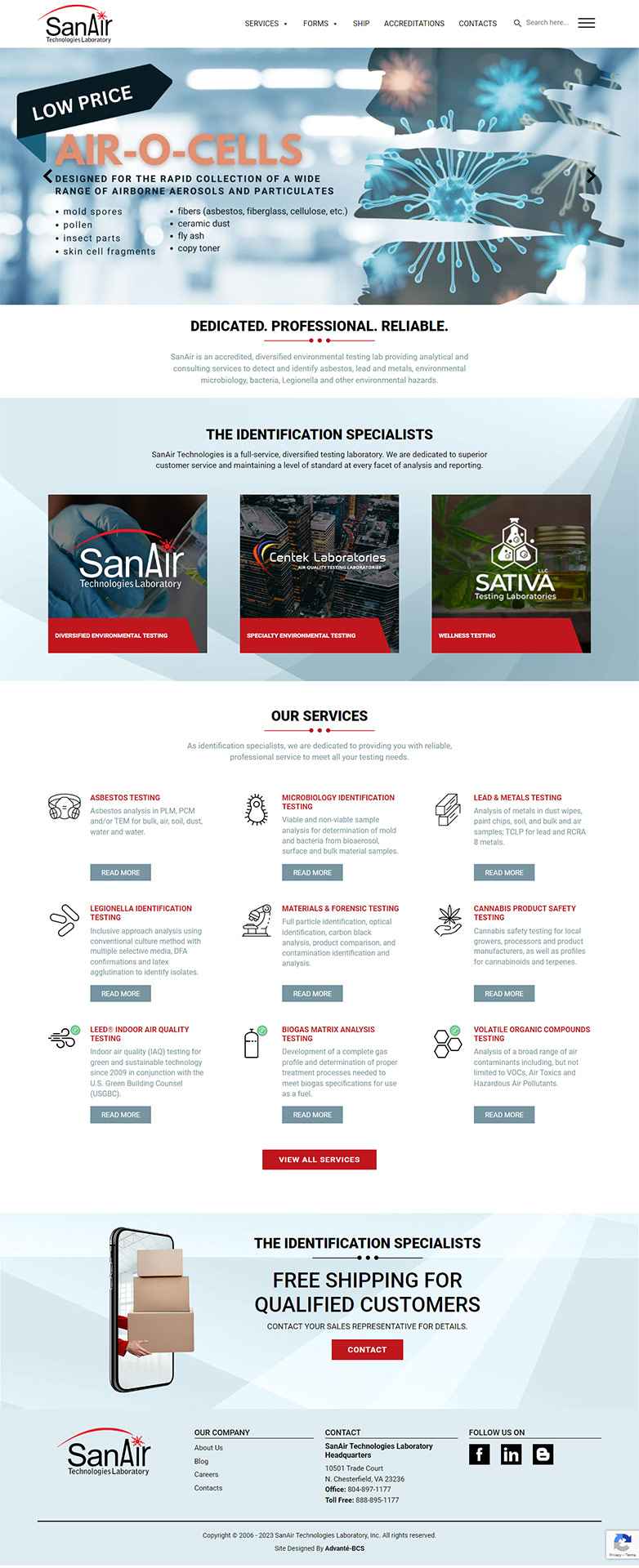 Website - SanAir Technologies Laboratory, Inc.